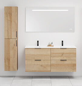 Meuble sous vasque 4 tiroirs Domao