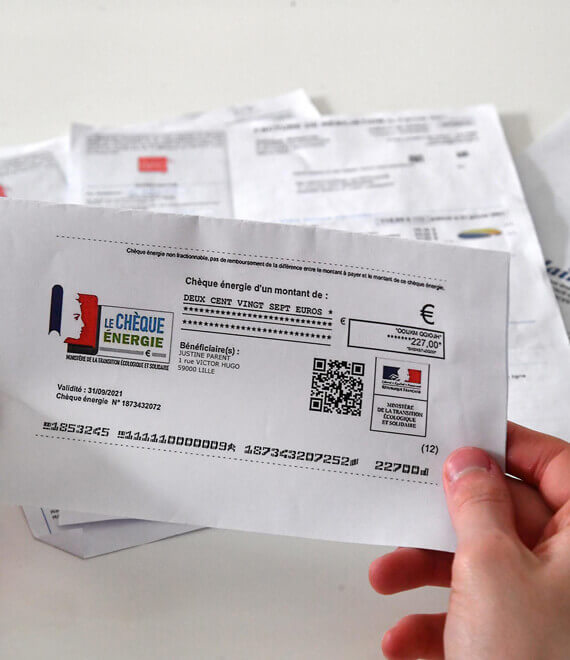 Le chèque qui aide les français les plus modestes à payer leur facture d'énergie