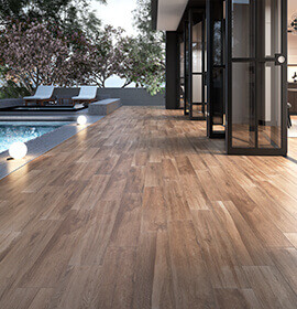 Stylwood - Carrelage effet bois apportant une touche de naturel à votre extérieur.