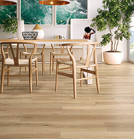 Carrelage effet bois au rendu naturel.