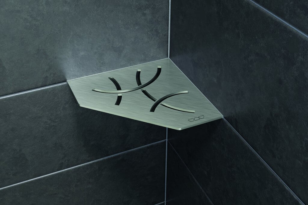 Tablette de douche d'anglet SHELF E-S2 de Schluter