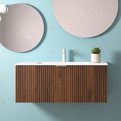 Meuble de salle de bain 1 tiroir BIBA 100 de SALGAR