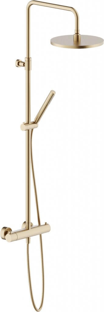 Colonne de douche thermostatique TONDA Miele brossé